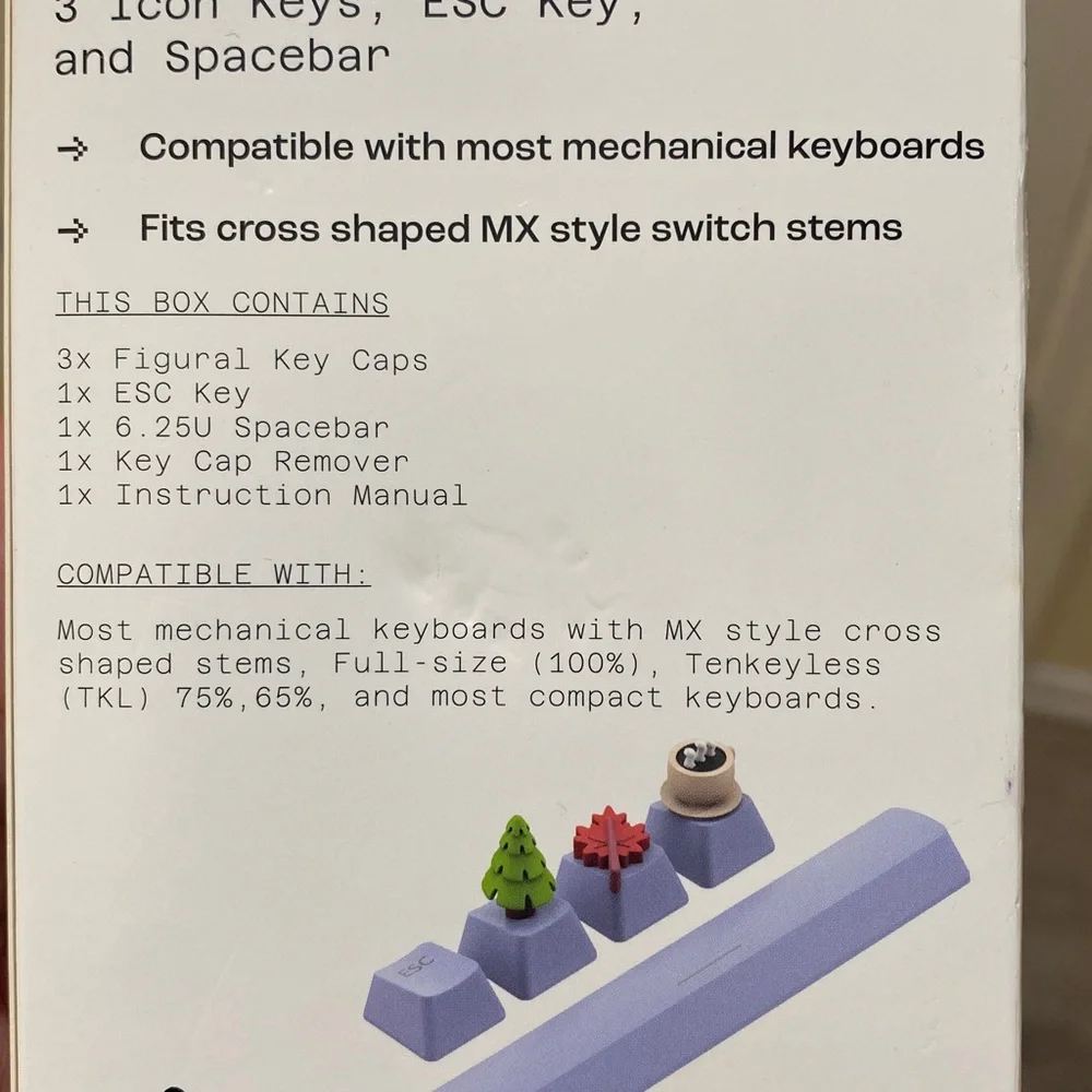 Figural key cap pack